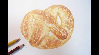 색연필로 프레첼을 그려보자 ㅣ Let's draw a pretzel with colored pencils.