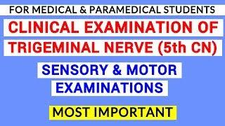 TRIGEMINAL NERVE EXAMINATION | CLINICAL LAB | PHYSIOLOGY