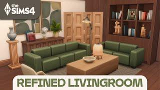 NEW MODERN FURNITURE // The Sims 4 Refined Living Room Kit Build & Buy Overview (Pierisim)