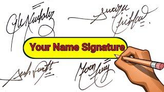 Your Name Signature Best Handwriting | Mirror Education | #Signature