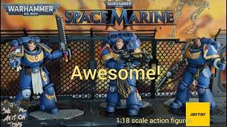 Warhammer 40k Space Marine 2 action figures - Titus, Gadriel, Chairon. 1:18 scale action figures?