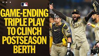 The PADRES turn a TRIPLE PLAY to CLINCH A POSTSEASON BERTH!!!!  (Full inning)