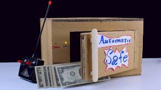 How to Make Automatic Safe Locker from Cardboard with Auto Lock | Diy  Remote control Safe