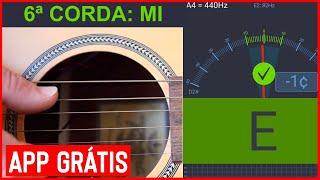 AFINADOR de VIOLÃO Online App GRÁTIS - Afinação Padrão Nylon e Aço | GUITAR TUNER