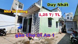 Bán Nhà Rẻ Nhất Dĩ An (1388) Sổ Riêng 1,25 Tỷ, Gần Chợ Dĩ An 1, Hoàng Hải BĐS