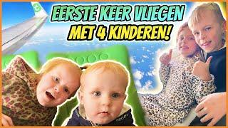 VOOR HET EERSTE VLiEGEN MET 4 KiNDEREN NAAR ...???  | Bellinga Vlog #2751