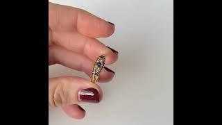 Antique 1913 18ct Gold Sapphire Diamond Ring