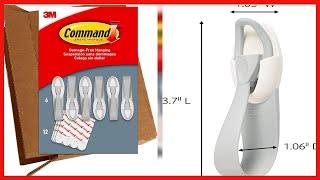 Command 6 Cord Bundlers, 12 Strips, Each Bundler Holds up to 2 lbs, Easy to Open Packaging