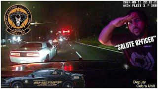 Stolen Challenger Scatpack 392 gets OUTDRIVEN by "COBRA UNIT" Sheriff & TAZED HARD!