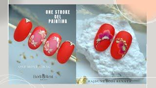 Zselés festés körömre / Festőzselé használata - One Stroke Gel Painting - Bodi Reni Nails