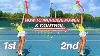 Increase First & Second Serve Power & Control | Tennis Lesson with WTA Player Ema Burgic