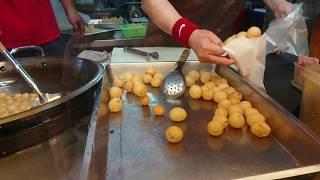 臺中中華路/炒麵老店蛋花湯/地瓜球- Taiwan /Fried Noodle /Sweet Potato Balls-台湾焼きそば/さつまいもボール