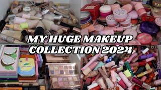 MY HUGE MAKEUP COLLECTION 2024 | makeupwithalixkate