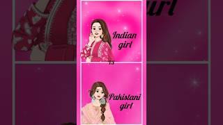 Indian girl‍️vs‍️Pakistan girl#dress#heels heels#nails#lips#viral#short video#short#short