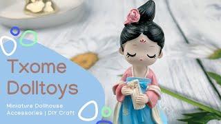 TXOME Miniature Dollhouse | DIY Craft | Doll Toys | Dollhouse Accessories |Dreamy Dolls for Children