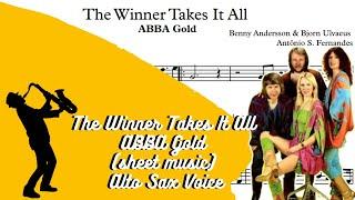 The Winner Takes It All - ABBA Gold (sheet music) Alto Sax Voice