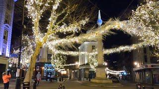 Eerie London Covent Garden & Seven Dials Christmas Lights 2020 - Lockdown Walk 4K - Those Who Wander