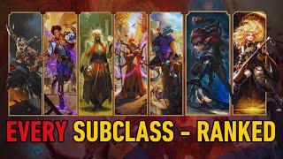 EVERY subclass in the 2024 PHB, ranked (but my way)