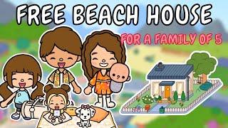 FREE ️ Beach House Design ️ Toca Boca Free House Ideas  TOCA GIRLZ