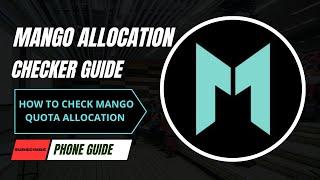 Mango Allocation Checker Guide | How to check my mango Quota Guide | Mango Quota Guide #crypto #btc