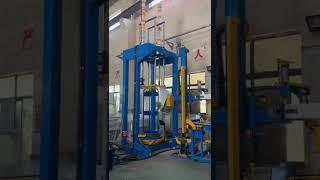 steel wire gathering, compacting and strapping machine