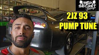 TUNING MK4 SUPRA FROM E85 TO 93 PUMP FUEL