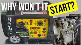 Generator Won't Start After Sitting