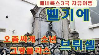 베네룩스3국(네덜란드,벨기에,룩셈부르크)60대 자유여행벨기에 편~브뤼셀은 노숙자와 초코렛천국이다~그랑플라스/오줌싸개 소년상/와플