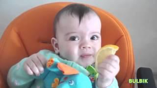 Прикольная подборка   дети едят лимон   Babies eating lemon 2015