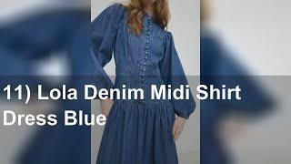 12 denim dresses for your transitional wardrobe