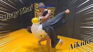 Practical Aikido! Learn "Muay Thai Clinch" from the Kickboxing World Champion