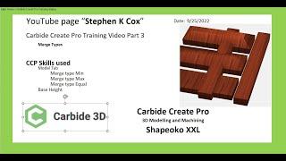 Carbide Create Pro Training Part 3 Min Max Equal