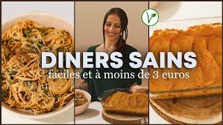 2 RECETTES HEALTHY et PETIT BUDGET POUR LE SOIR | Recettes saines, généreuses et Vegan 