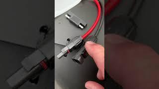 Connecting Renogy MC4 connectors to Rockwood A122 "Solar Ready" Camper with SAE (ZAMP) connectors