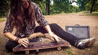 SKATEBOARD SLIDE GUITAR!  |  Justin Johnson