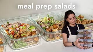 MEAL PREP NOODLE SALADS THAT LAST! + no bake brownies and summer veggie bean salad