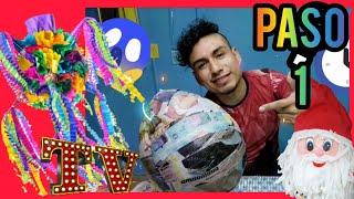 Como HACER UNA PIÑATA DE ESTRELLA NAVIDEÑA ‼️ PASO A PASO. FÁCIL Y RAPIDO‼️ (PASO 1)