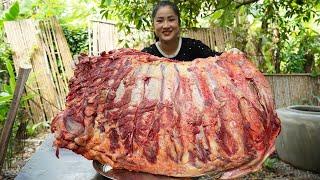 '' Big cow rips cooking '' Yummy beef rips cooking with country style - Amazing cooking video