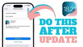 iOS 18.2.1 - Do This Immediately After Update