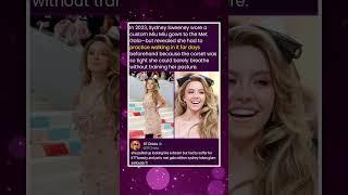 In 2023, Sydney Sweeney wore a custom Miu Miu gown to the Met Gala—but revealed she