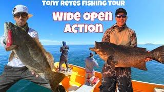 PHENOMENAL REEF FISHING  ~ FISHING REMOTE ISLANDS { SEA OF CORTEZ , MEXICO } TONY REYES FISHING TOUR