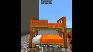 Simple Bunk Bed  In Minecraft #minecraft #shorts #youtubeshorts