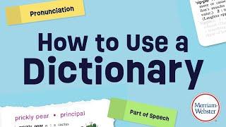 How to Use a Dictionary