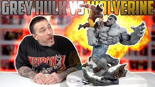 A FULL CIRCLE MOMENT in my Statue Collecting! The Grey Hulk vs Wolverine Maquette by Sideshow