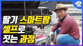 [1부] 딸기 명인이 직접 16연동 비닐하우스 짓는 과정. 3600평 보급형 스마트팜