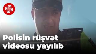 Polis: "Bu nədir verirsən, 100 manatlıq qayda pozuntusuna?!"