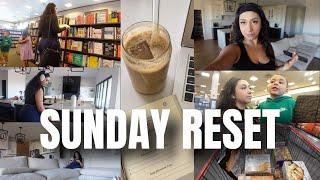 SUNDAY RESET VLOG | preparing for the week, cleaning my space, shopping, skincare routine + more!