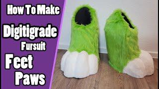 How To Make Digitigrade Fursuit Feet Paws | Fursuit Tutorial + PDF Pattern