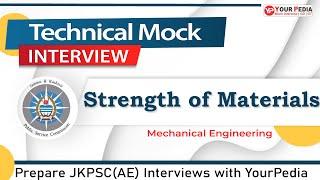 SOM Actual Interview Question asked in JKPSC(AE) interviews | ME | Prepare Interview with YourPedia