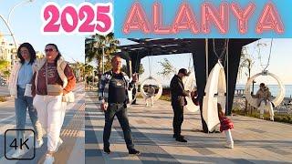 ALANYA STREET WALKING TOUR 2025 ! ALANYA CITY CENTER ! ANTALYA TURKEY 4K VIDEO